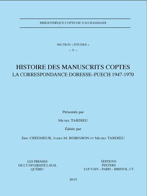 cover image of Histoire des manuscrits gnostiques coptes
